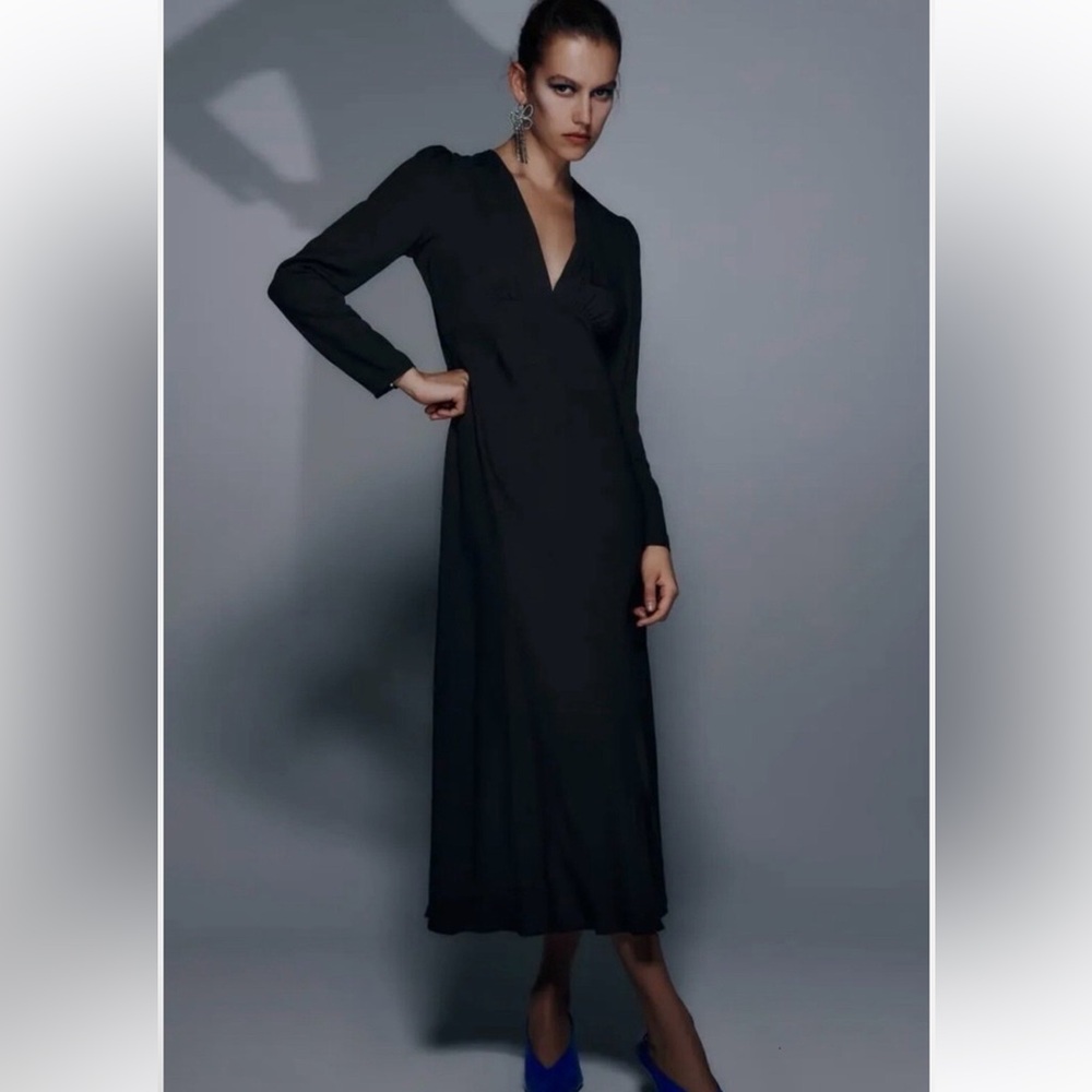🎁Zara Midi Elegante Dress - New🎁 - Picture 2 of 14